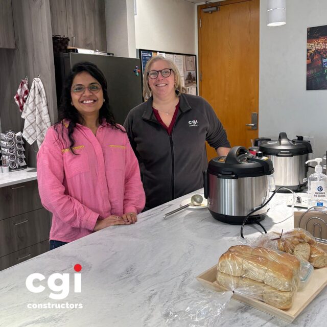 Building great projects—and warming up with great soup. Huge thanks to Ulupi and Meredith for the incredible Broccoli Almond Soup and Lemon Chicken Orzo Soup! Winter lunches at our Toronto office. ❄️🥣

#CGIConstructors #TeamBuilding