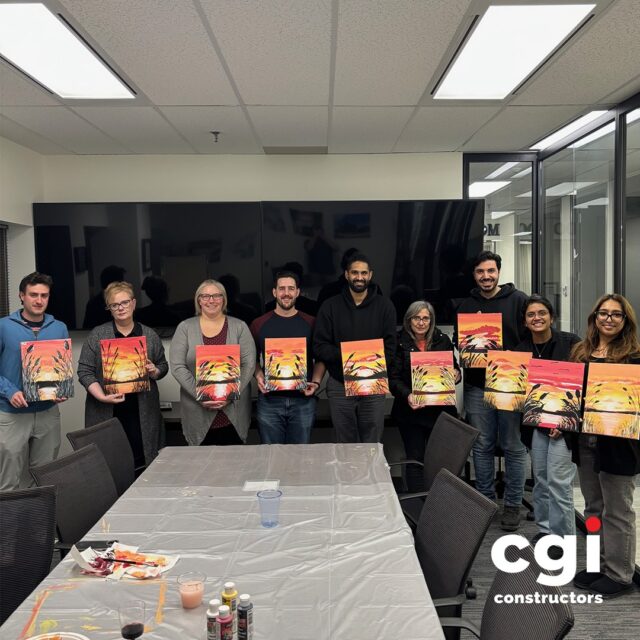 Proof we don’t just build spaces—we build vibes too. Paint Night at our Toronto office.🎨

#CGIConstructors #TeamBuilding