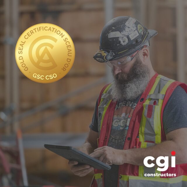 CGI is committed to investing in the continuous growth and development of our people. As a Gold Seal Employer, we encourage and support our employees through financial incentives, training opportunities, and mentorship. Setting a standard for excellence in the construction industry, a Gold Seal designation demonstrates a commitment to industry experience, education, and building the skills needed to succeed in construction. CGI employees are leading the way with many of our employees certified and many more currently enrolled in the program.
#CGIConstructors #GoldSealEmployer