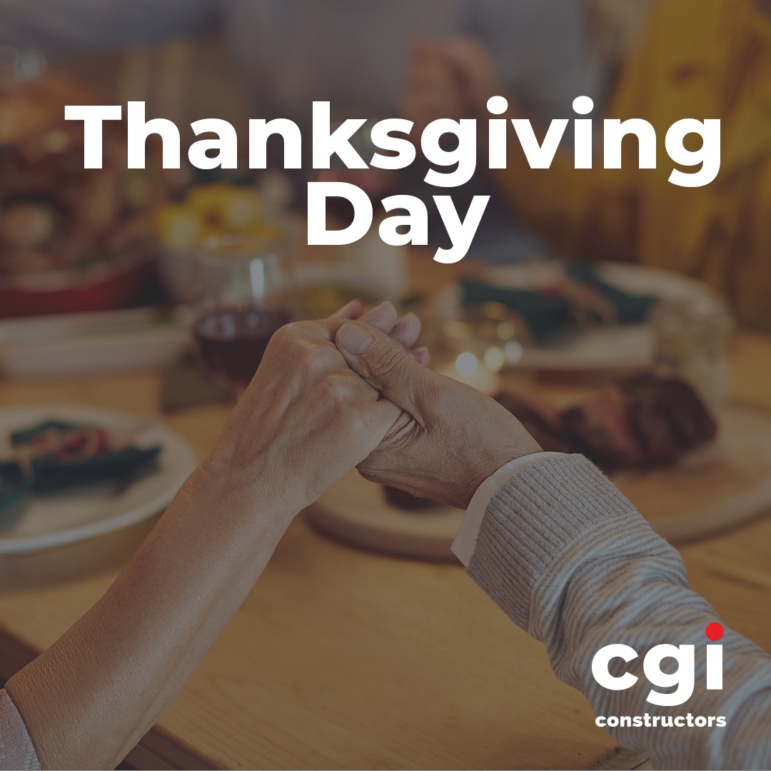 This Thanksgiving, we extend our gratitude to our teams, clients, and partners for the collaboration and trust that make our projects possible.
Wishing everyone a safe and meaningful holiday weekend.
#CGIConstructors #Thanksgiving #Gratitude